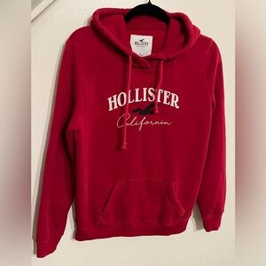 Hollister California red women’s hoodie large NWOT